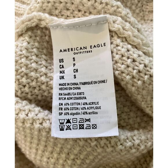 American Eagle turtle neck long sleeve loose knit pullover sweater - Picture 4 of 8